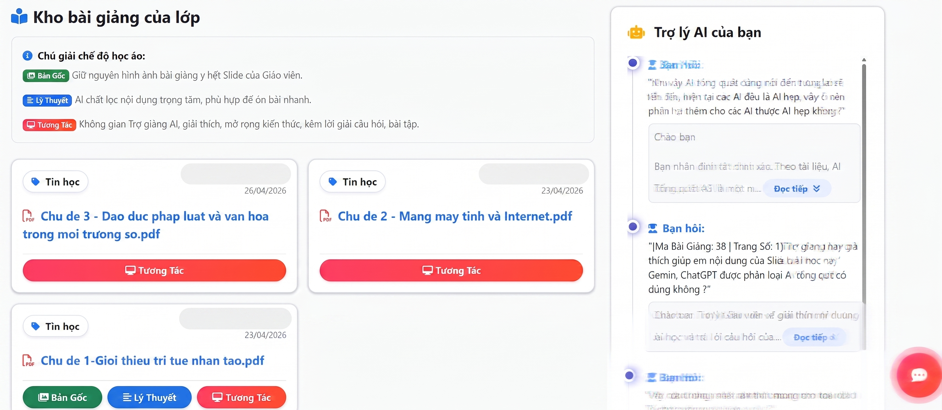 Student UI